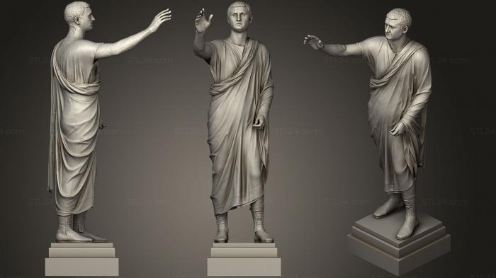 Statues antique and historical (Statue 14, STKA_1497) 3D models for cnc
